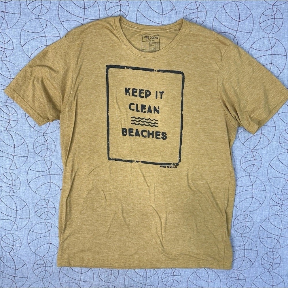 One Ocean Apparel Keep It Clean Beaches T-shirt‎ / Large